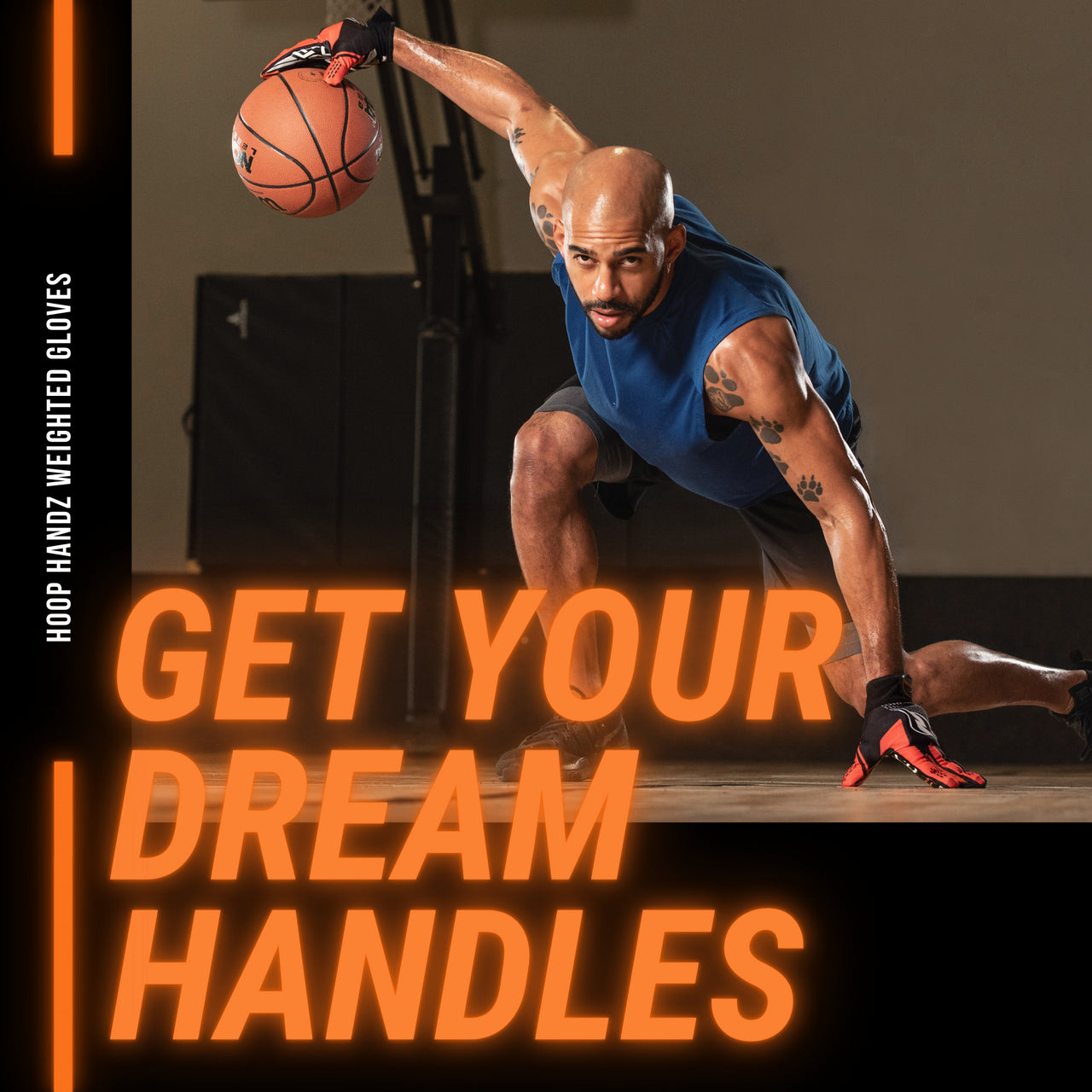 HoopsKing Hoop Handz weighted basketball dribbling gloves