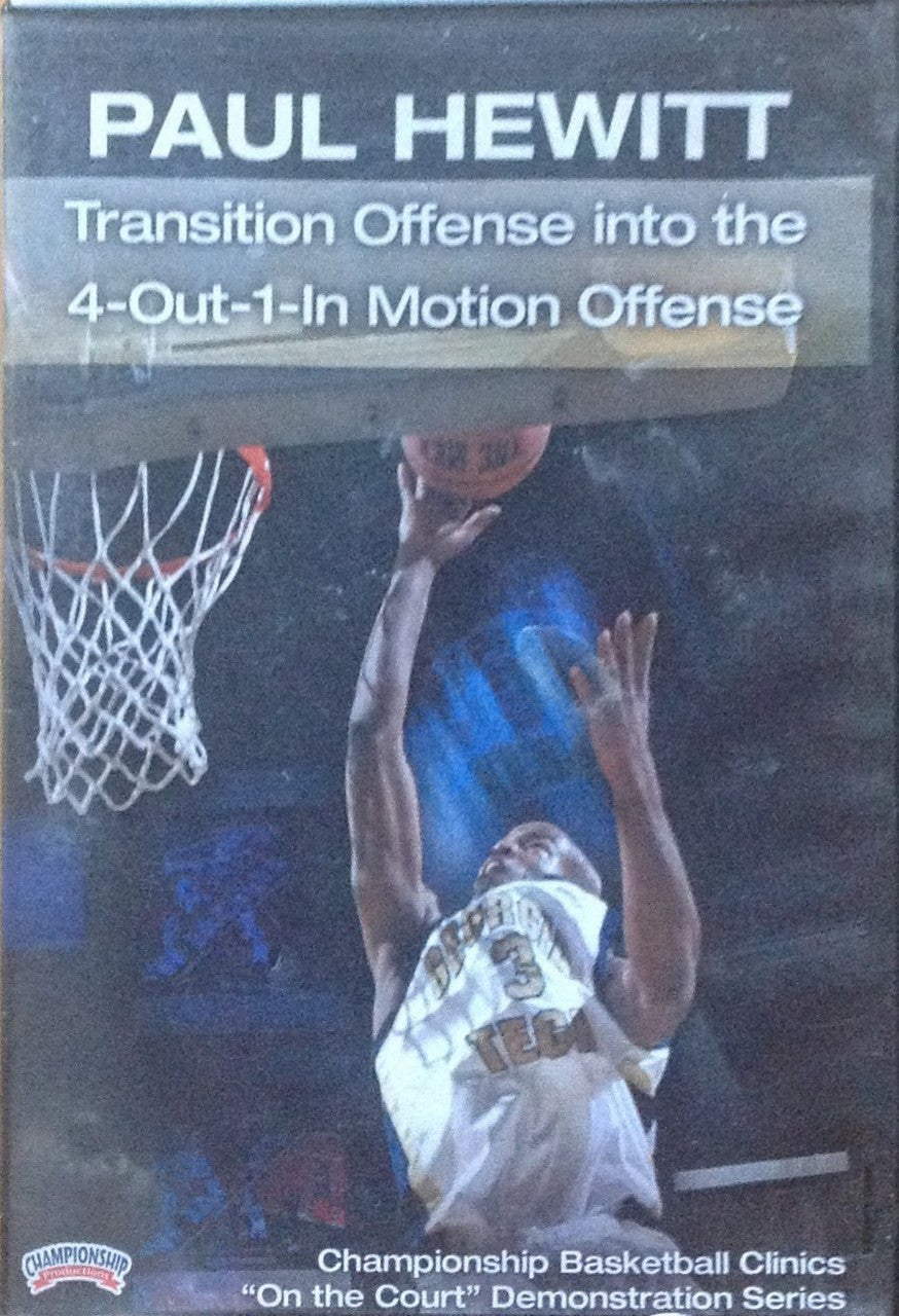 Transition Offense Into 4--out--1--in by Paul Hewitt Instructional Basketball Coaching Video