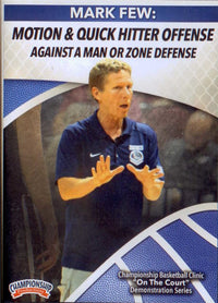 Thumbnail for Motion & Quick Hitter Offense Against A Man Or Zone Defense by Mark Few Instructional Basketball Coaching Video