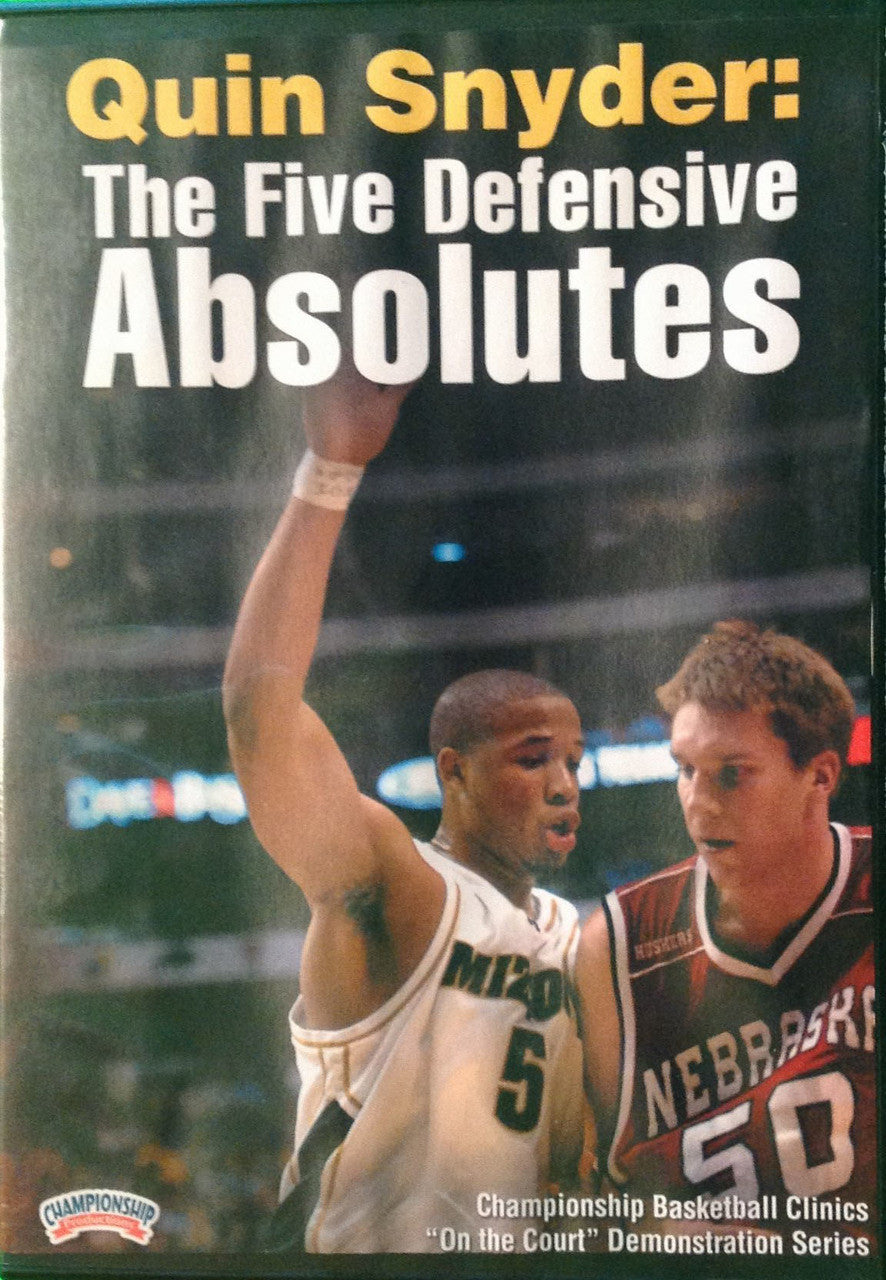 The Five Defensive Absolutes by Quin Snyder Instructional Basketball Coaching Video