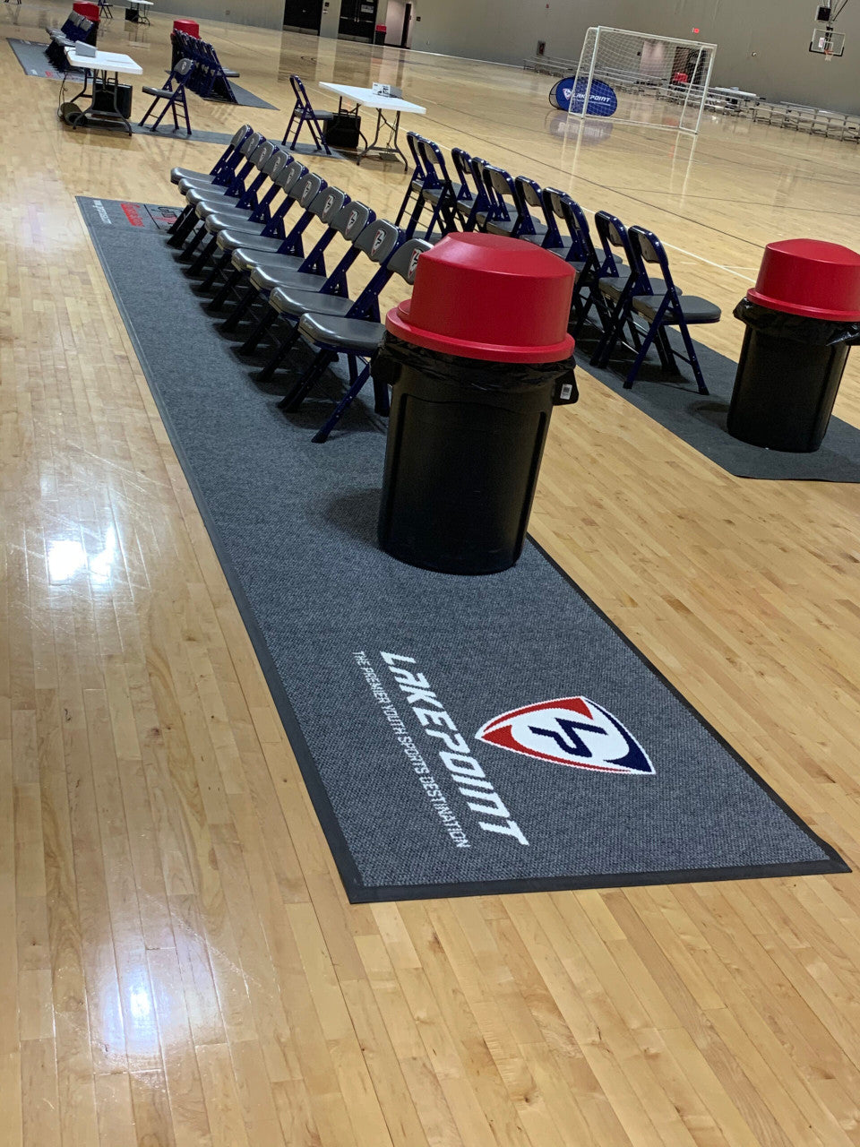courtside runner rug gym floor custom