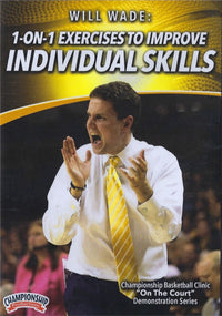 Thumbnail for 1 On 1 Exercises To Improve Individual Skills by Will Wade Instructional Basketball Coaching Video