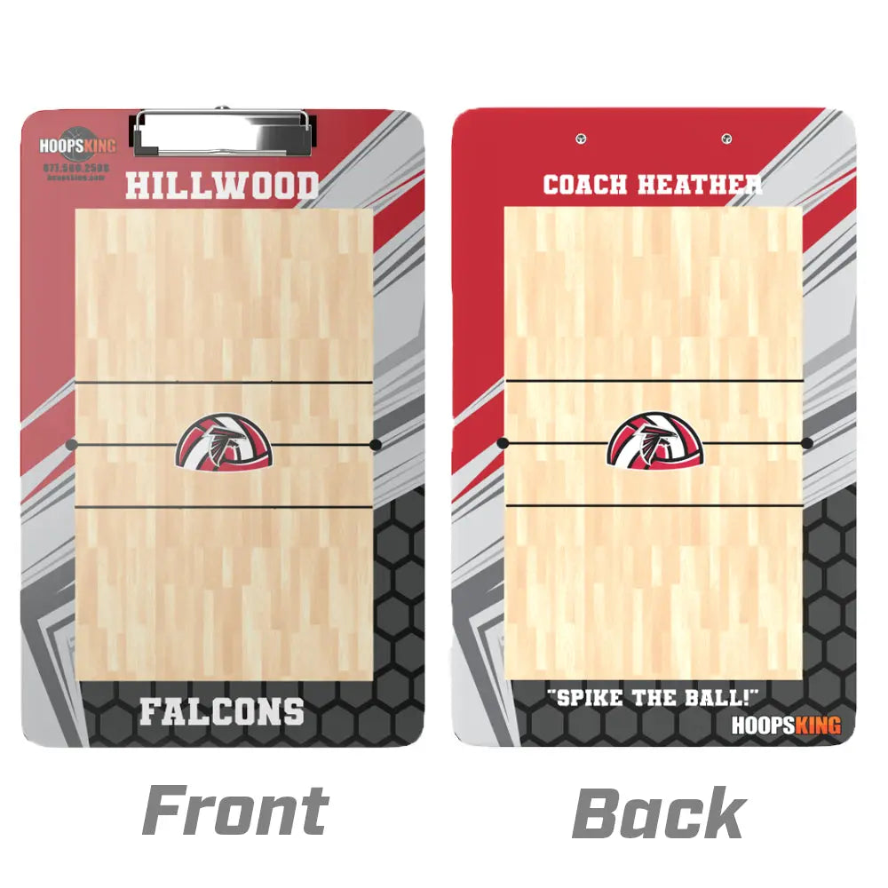 custom volleyball dry erase board