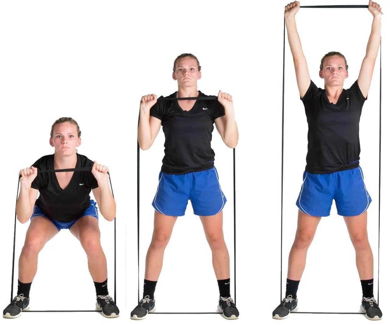 P.R.O. Basketball Resistance Band - squats - 2