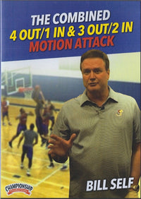 Thumbnail for The Combined 4 Out 1 In & 3 Out 2 In Motion Attack by Bill Self Instructional Basketball Coaching Video