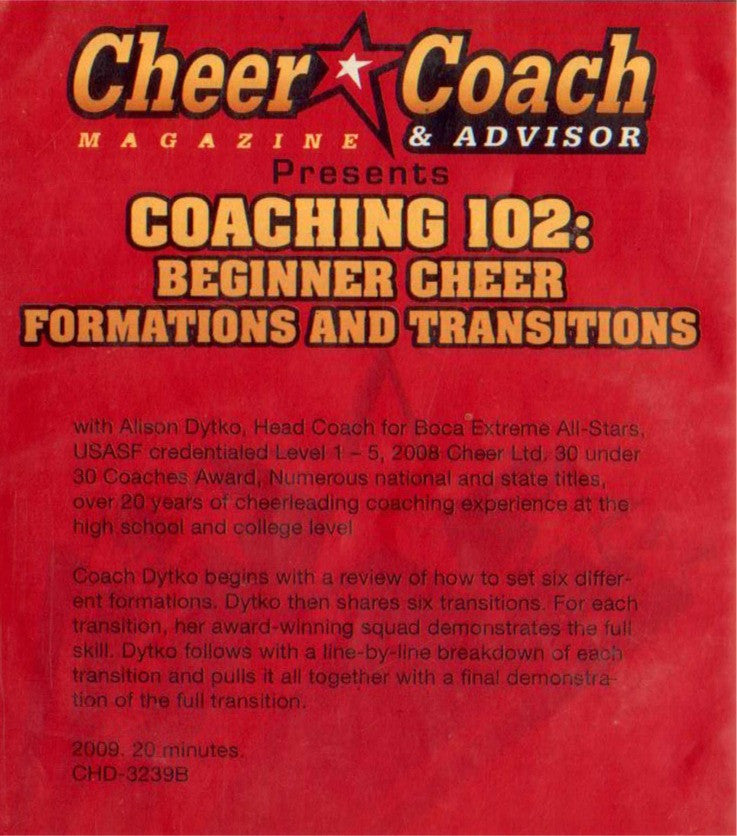 (Rental)-Cheer  Coach Magazine: Coaching 102: Beginner Formations