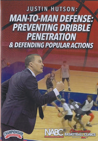 Thumbnail for Man to Man Defense: Preventing Dribble Penetration & Popular Actions by Justin Hutson Instructional Basketball Coaching Video