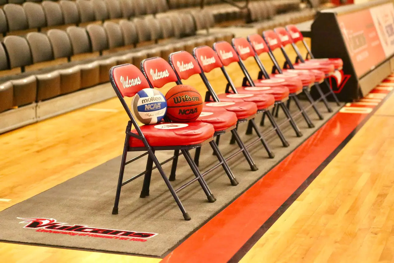 gym floor rug chairs