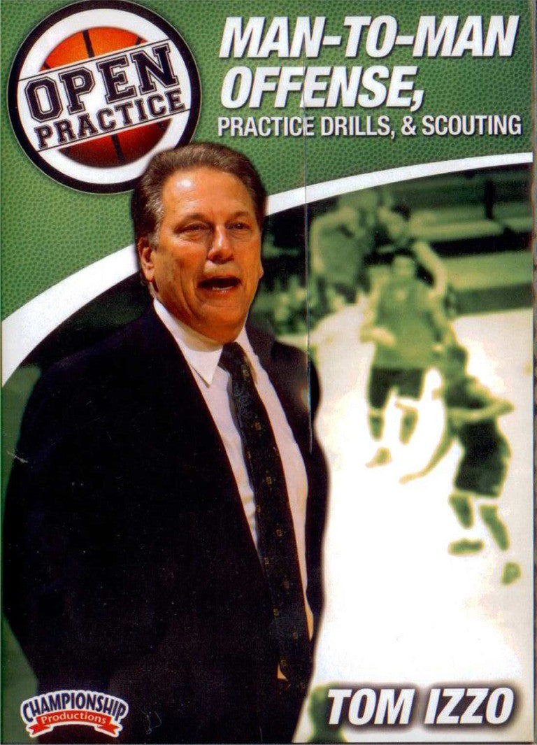 Open Practice Man To Man Offense Practice Drills And Scouting by Tom Izzo Instructional Basketball Coaching Video