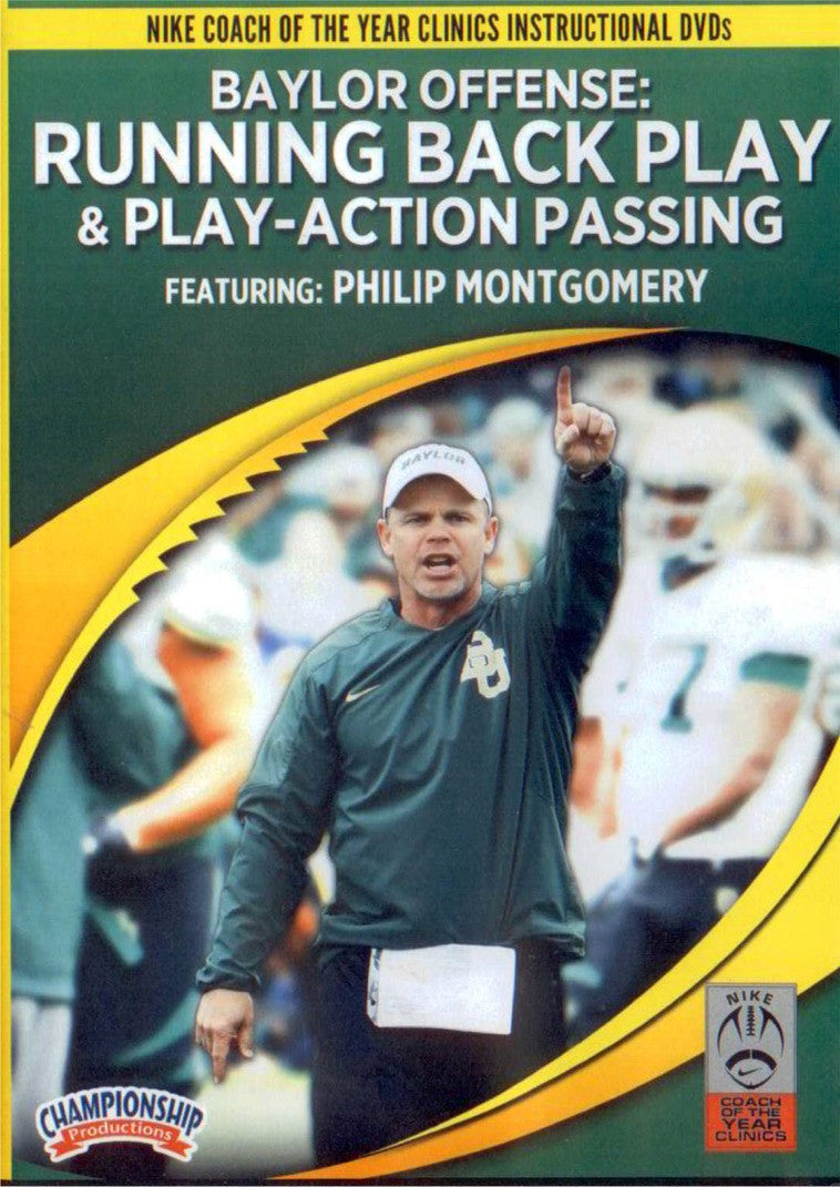 Baylor Offense: Running Back Play & Play Action Passing by Phillip Montgomery Instructional Basketball Coaching Video