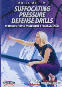 Thumbnail for Suffocating Pressure Defense Drills for Individual & Teams by Molly Miller Instructional Basketball Coaching Video