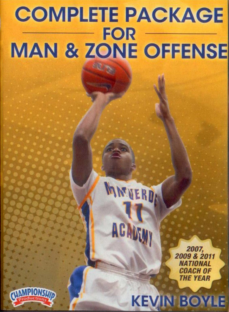 Complete Package For Man & Zone Offense by Kevin Boyle Instructional Basketball Coaching Video