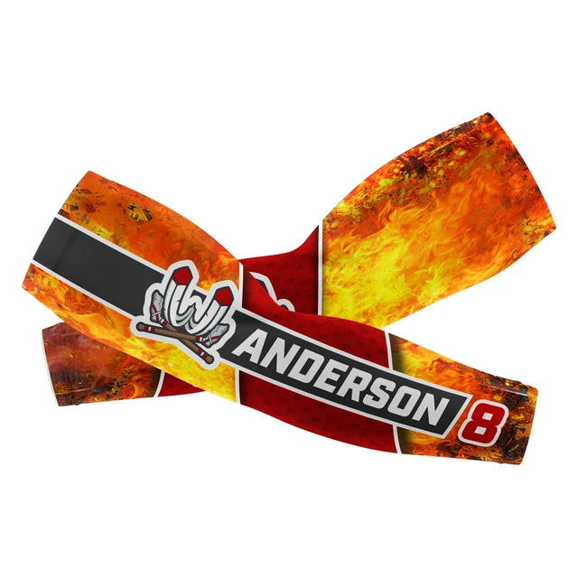 Inferno sleeve design in sample colors
